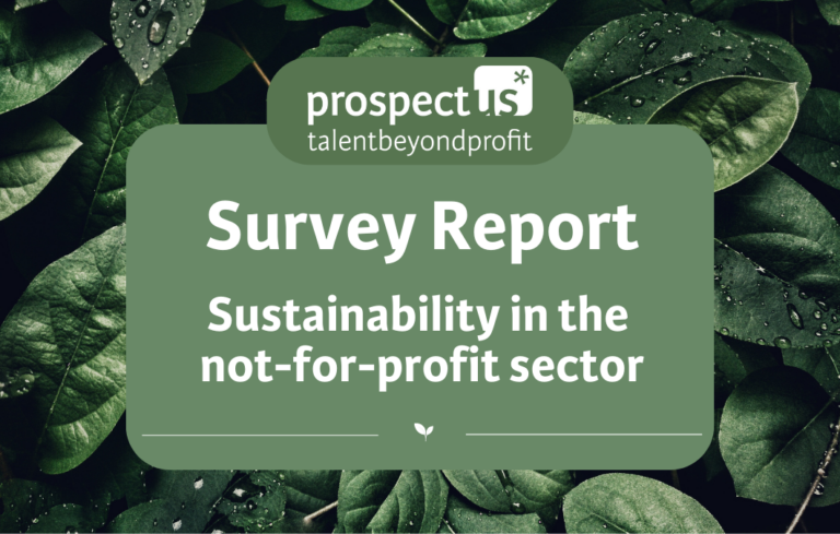 Survey Report: Sustainability in the Not-For-Profit Sector