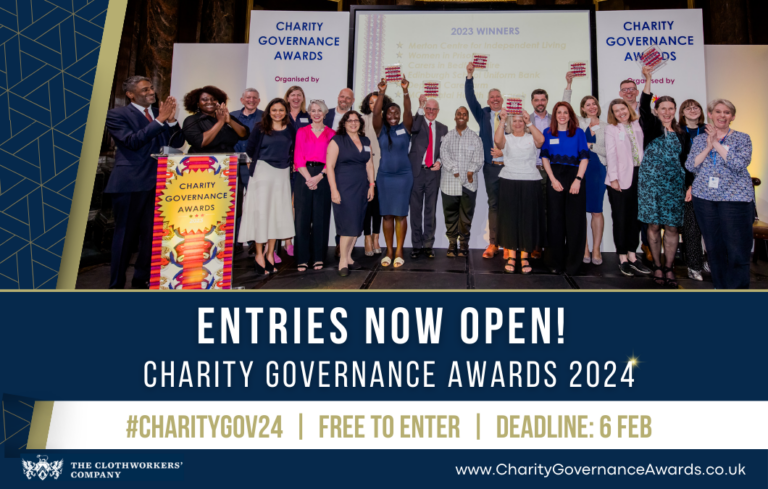 Enter the Charity Governance Awards 2024 and win £5,000 for your charity